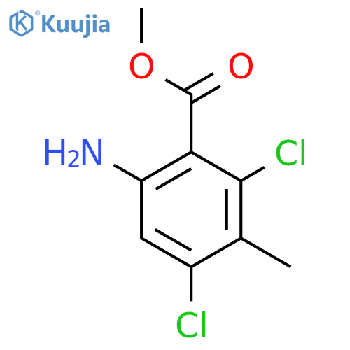 Methyl 6-amino-2,4-dichloro-3-methylbenzoate structure