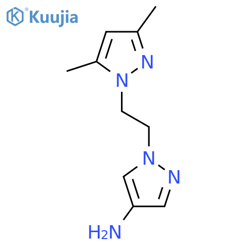 1-2-(3,5-dimethyl-1H-pyrazol-1-yl)ethyl-1H-pyrazol-4-amine structure
