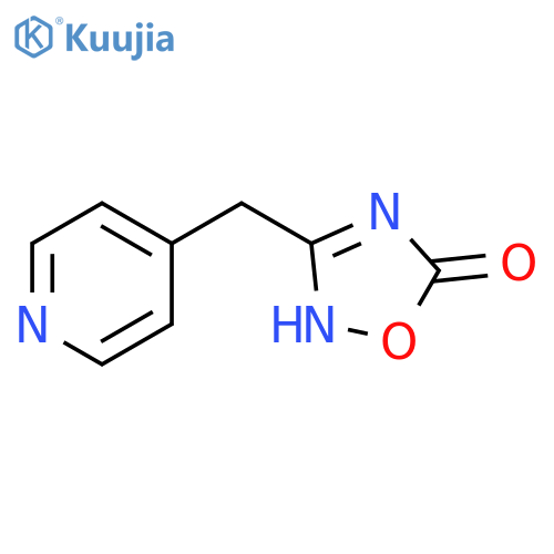 3-[(pyridin-4-yl)methyl]-4,5-dihydro-1,2,4-oxadiazol-5-one structure
