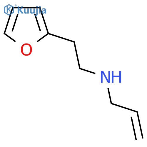 2-(furan-2-yl)ethyl(prop-2-en-1-yl)amine structure