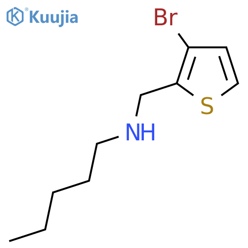(3-bromothiophen-2-yl)methyl(pentyl)amine structure