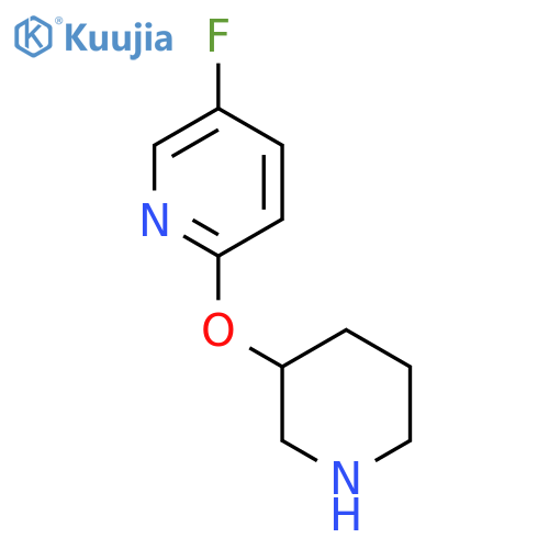 5-Fluoro-2-(piperidin-3-yloxy)pyridine structure