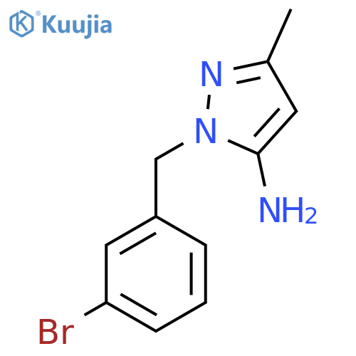 1-(3-Bromobenzyl)-3-methyl-1H-pyrazol-5-amine structure