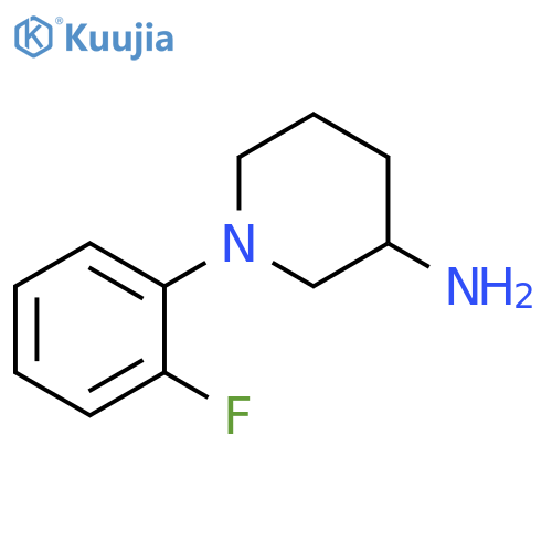 1-(2-fluorophenyl)piperidin-3-amine structure