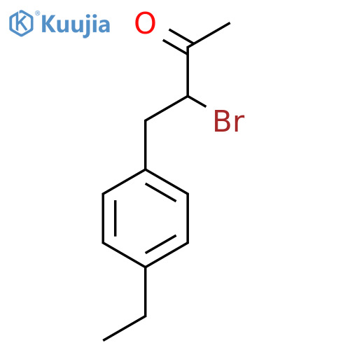 3-Bromo-4-(4-ethylphenyl)butan-2-one structure