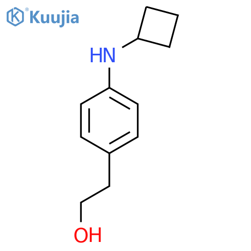 2-[4-(cyclobutylamino)phenyl]ethan-1-ol structure