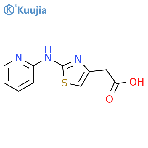 2-{2-[(pyridin-2-yl)amino]-1,3-thiazol-4-yl}acetic acid structure