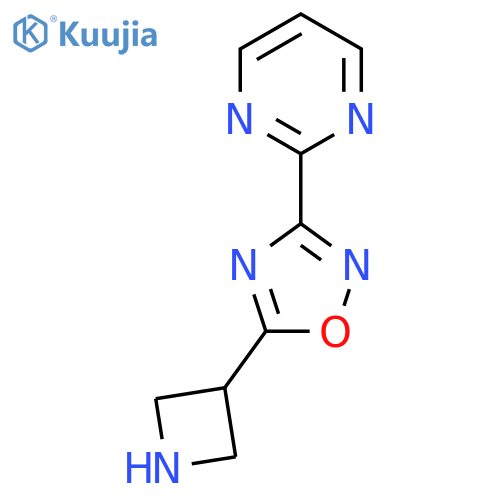 2-5-(azetidin-3-yl)-1,2,4-oxadiazol-3-ylpyrimidine structure
