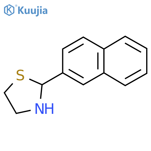 2-(Naphthalen-2-yl)thiazolidine structure