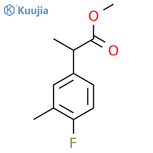 Methyl 2-(4-fluoro-3-methylphenyl)propanoate structure
