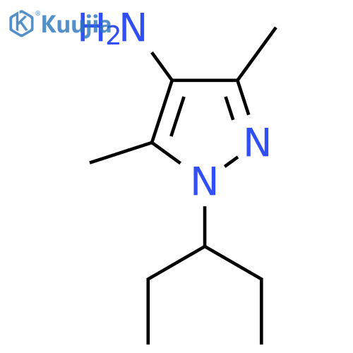 3,5-Dimethyl-1-(pentan-3-yl)-1h-pyrazol-4-amine structure