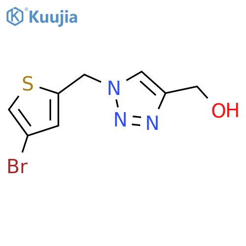 {1-[(4-Bromothiophen-2-yl)methyl]-1H-1,2,3-triazol-4-yl}methanol structure