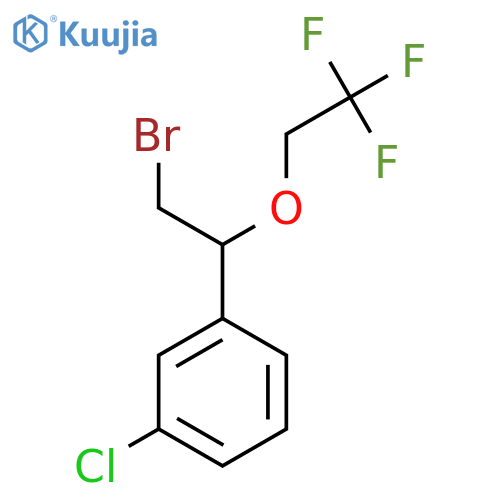 1-2-bromo-1-(2,2,2-trifluoroethoxy)ethyl-3-chlorobenzene structure