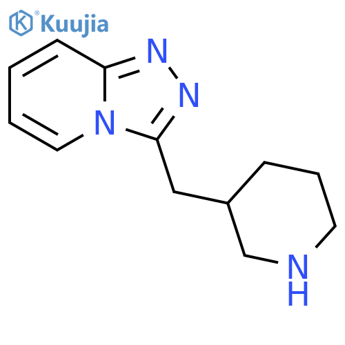 3-({[1,2,4]triazolo[4,3-a]pyridin-3-yl}methyl)piperidine structure