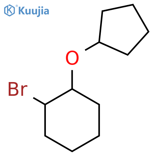 1-Bromo-2-(cyclopentyloxy)cyclohexane structure
