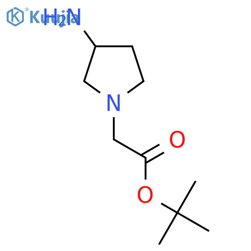 Tert-butyl 2-(3-aminopyrrolidin-1-yl)acetate structure