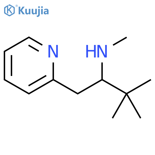 3,3-dimethyl-1-(pyridin-2-yl)butan-2-yl(methyl)amine structure