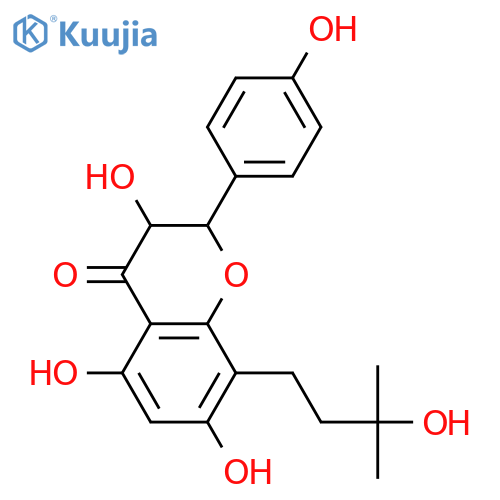 3,4',5,7-Tetrahydroxy-8-prenylflavanone; (2R,3R)-form, 2'',3''-Dihydro, 3''-hydroxy structure