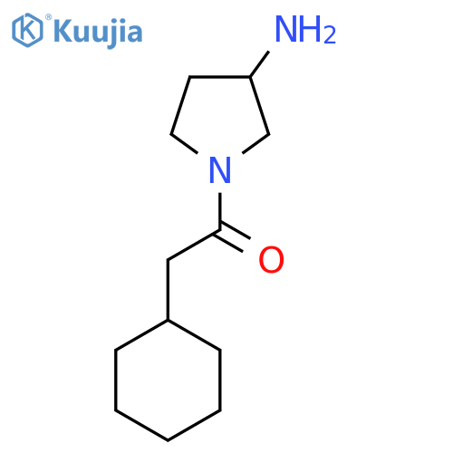 1-(3-Aminopyrrolidin-1-yl)-2-cyclohexylethan-1-one structure