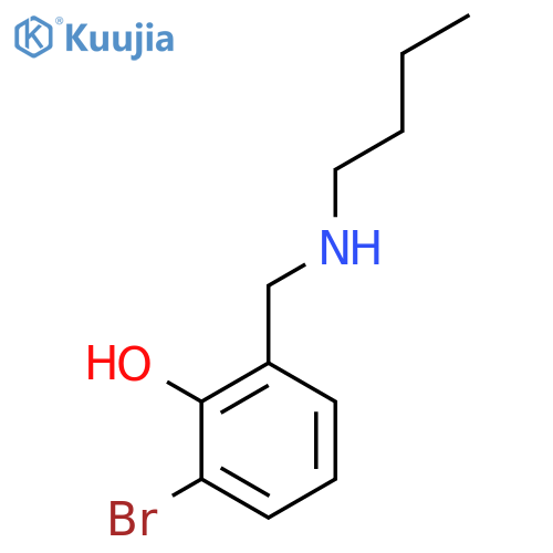 2-bromo-6-(butylamino)methylphenol structure