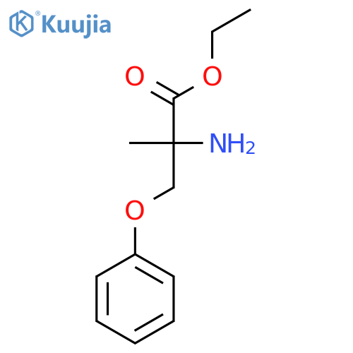Ethyl 2-amino-2-methyl-3-phenoxypropanoate structure