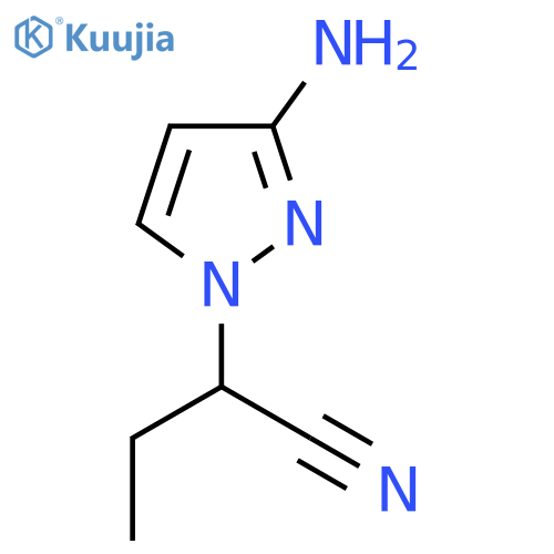 2-(3-Amino-1h-pyrazol-1-yl)butanenitrile structure
