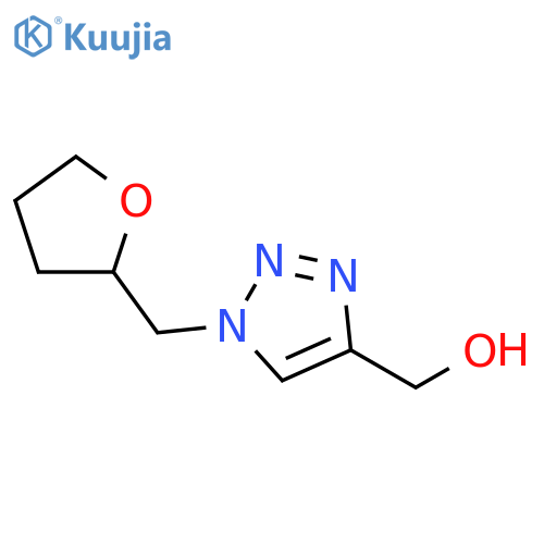 {1-[(oxolan-2-yl)methyl]-1H-1,2,3-triazol-4-yl}methanol structure
