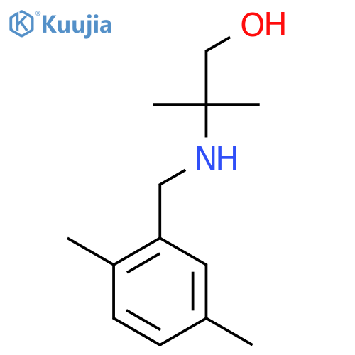2-{(2,5-dimethylphenyl)methylamino}-2-methylpropan-1-ol structure