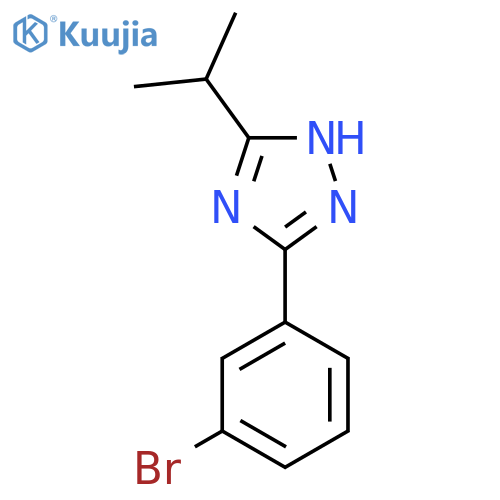 3-(3-bromophenyl)-5-(propan-2-yl)-1H-1,2,4-triazole structure