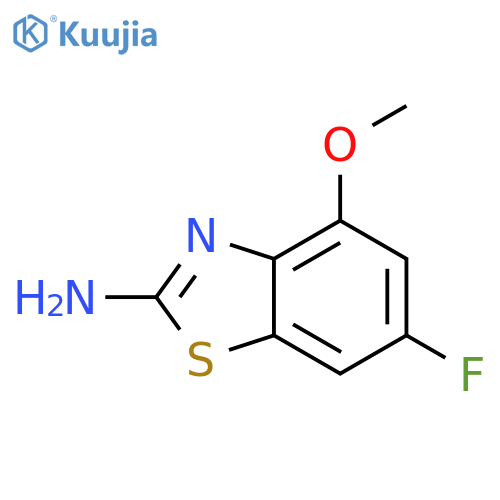 6-fluoro-4-methoxy-1,3-benzothiazol-2-amine structure