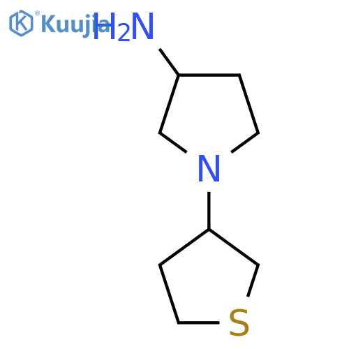 1-(Tetrahydrothiophen-3-yl)pyrrolidin-3-amine structure