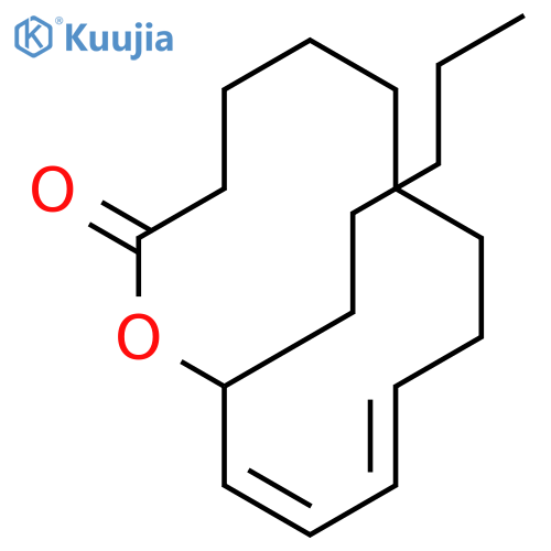Oxacyclotetradeca-10,12-dien-2-one,14-pentyl-, (10Z,12E,14R)- structure