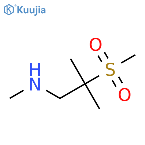 (2-Methanesulfonyl-2-methylpropyl)(methyl)amine structure