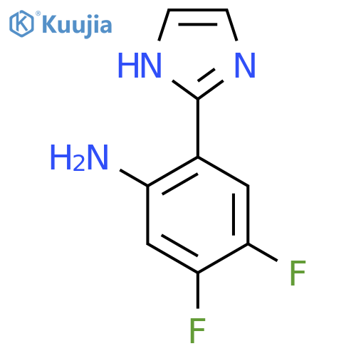 4,5-Difluoro-2-(1h-imidazol-2-yl)aniline structure