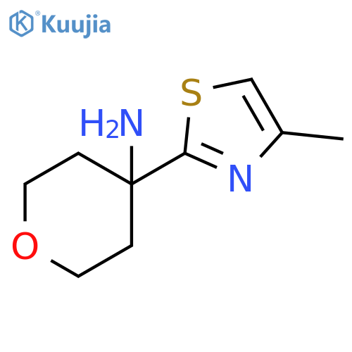 4-(4-methyl-1,3-thiazol-2-yl)oxan-4-amine structure