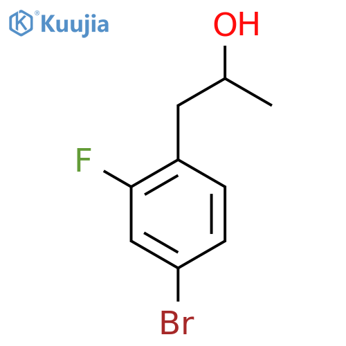 1-(4-bromo-2-fluorophenyl)propan-2-ol structure