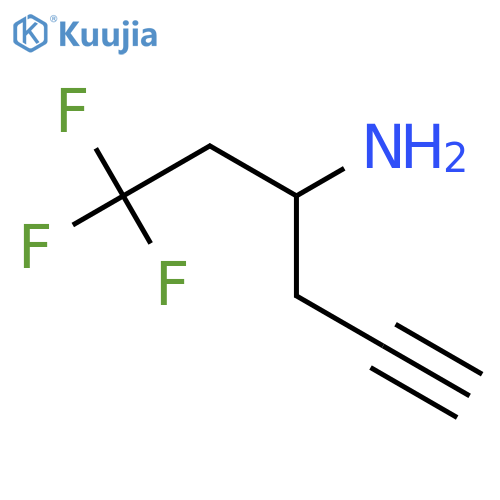 1,1,1-Trifluorohex-5-yn-3-amine structure