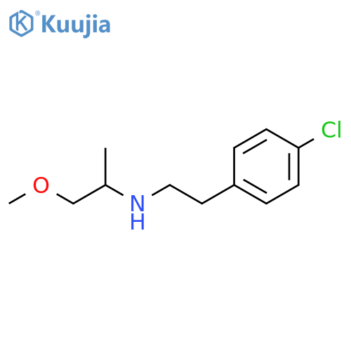 [2-(4-chlorophenyl)ethyl](1-methoxypropan-2-yl)amine structure