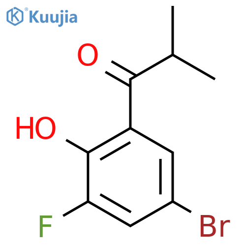 1-(5-bromo-3-fluoro-2-hydroxyphenyl)-2-methylpropan-1-one structure