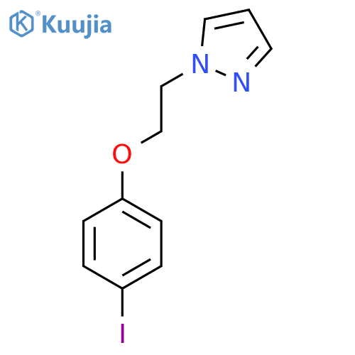 1-[2-(4-Iodophenoxy)ethyl]-1H-pyrazole structure