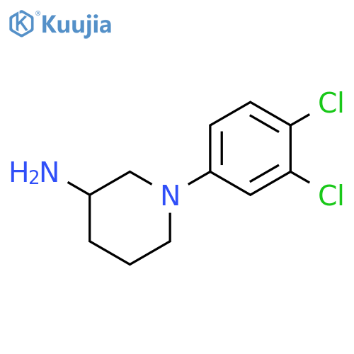 1-(3,4-DICHLOROPHENYL)PIPERIDIN-3-AMINE structure