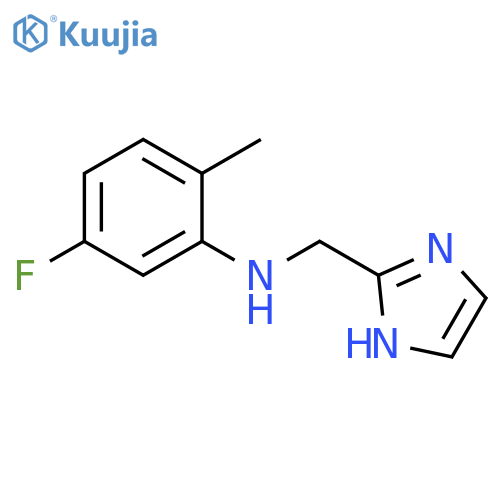 5-Fluoro-N-(1H-imidazol-2-ylmethyl)-2-methylaniline structure