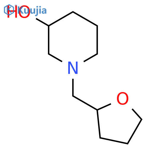 1-((Tetrahydrofuran-2-yl)methyl)piperidin-3-ol structure