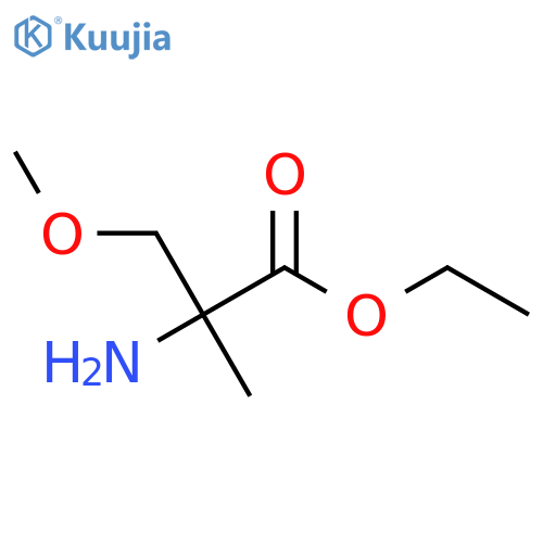 Ethyl 2-amino-3-methoxy-2-methylpropanoate structure