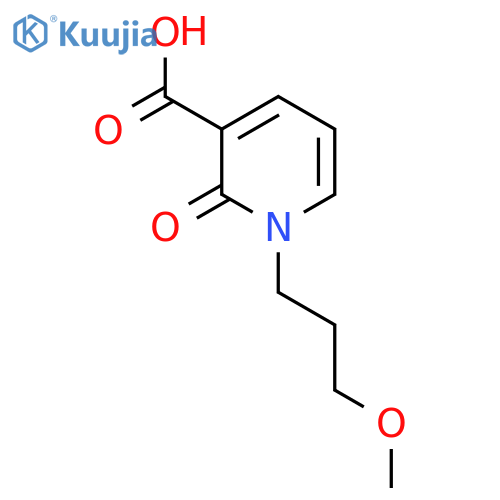 1-(3-Methoxypropyl)-2-oxo-1,2-dihydropyridine-3-carboxylic acid structure