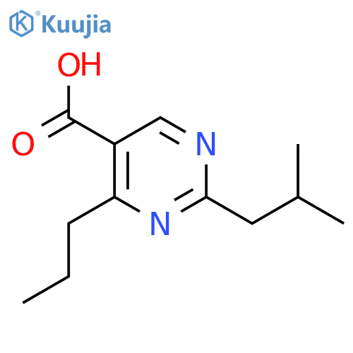 2-Isobutyl-4-propylpyrimidine-5-carboxylic acid structure