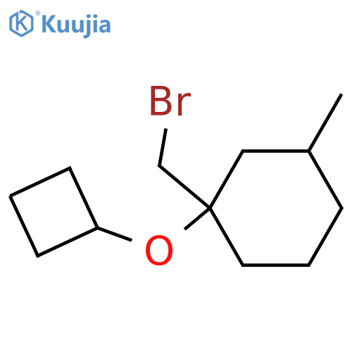 1-(bromomethyl)-1-cyclobutoxy-3-methylcyclohexane structure