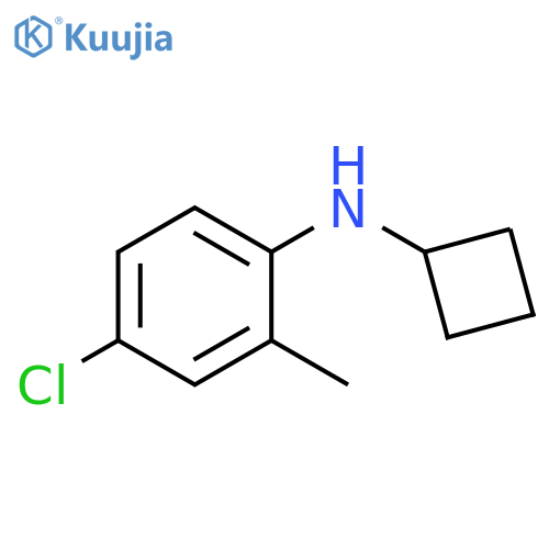 4-chloro-N-cyclobutyl-2-methylaniline structure