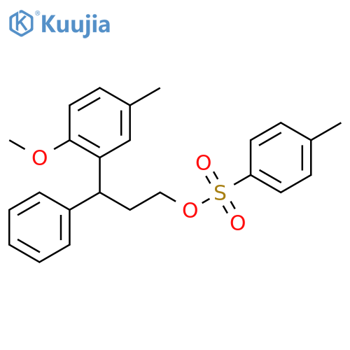 3-(2-Methoxy-5-methylphenyl)-3-phenylpropyl4-methylbenzenesulfonate structure