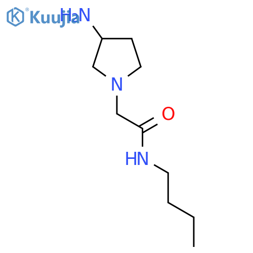 2-(3-Aminopyrrolidin-1-yl)-N-butylacetamide structure
